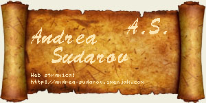 Andrea Sudarov vizit kartica